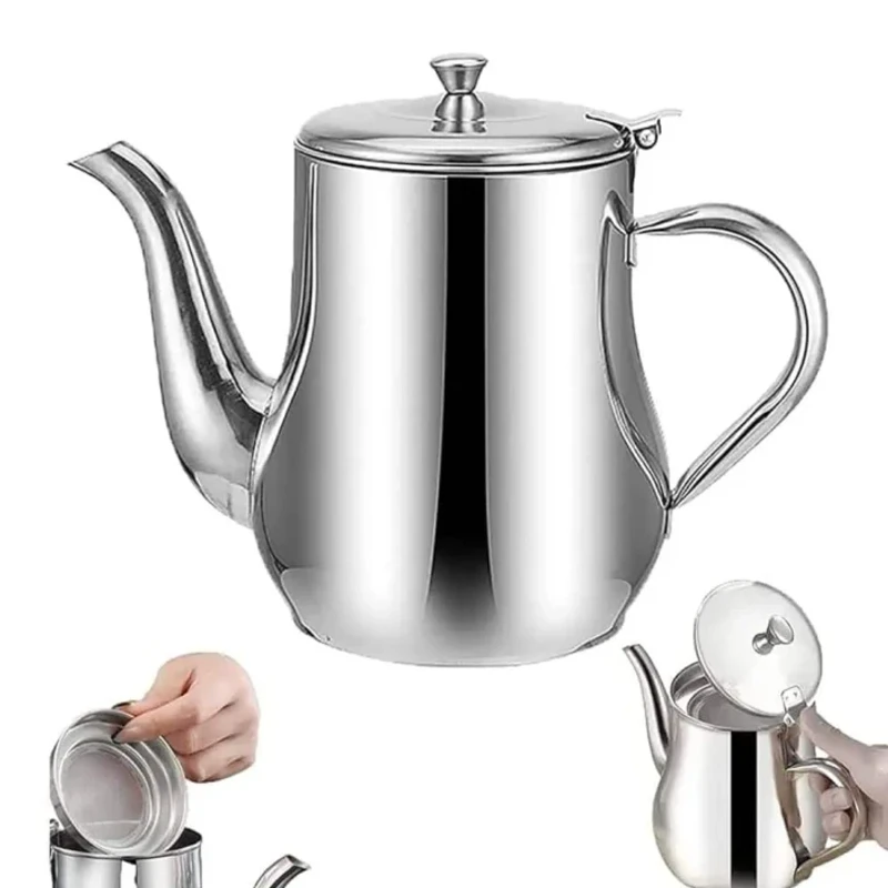 Stainless Steel Tea Pot – 32 Oz