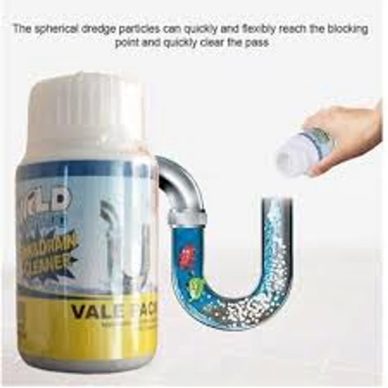 Powerful Sink and Drain Cleaner - Portable Powder Cleaning Agent for Kitchen, Toilet, and Washroom Pipe Unblocker - Image 4