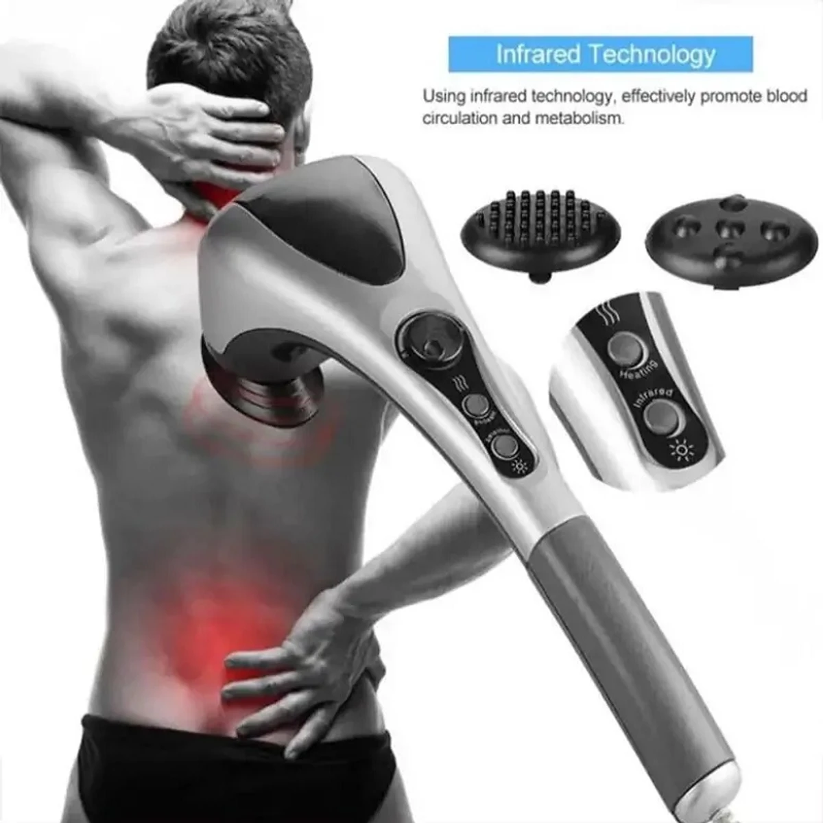 Double Headed Full Body Pain Relief Massager with Infrared