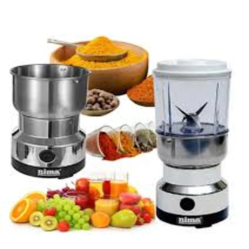 Nima Electric 2 in 1 Blender and Grinder, High Quality Heavy Duty Blender and Mixer Grinder