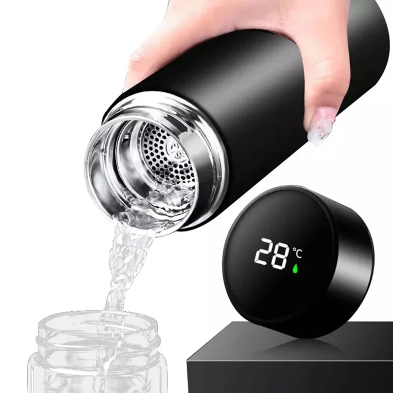 Stainless Steel Water Bottle With Automatic LED Temperature Display 500 ML - Image 5