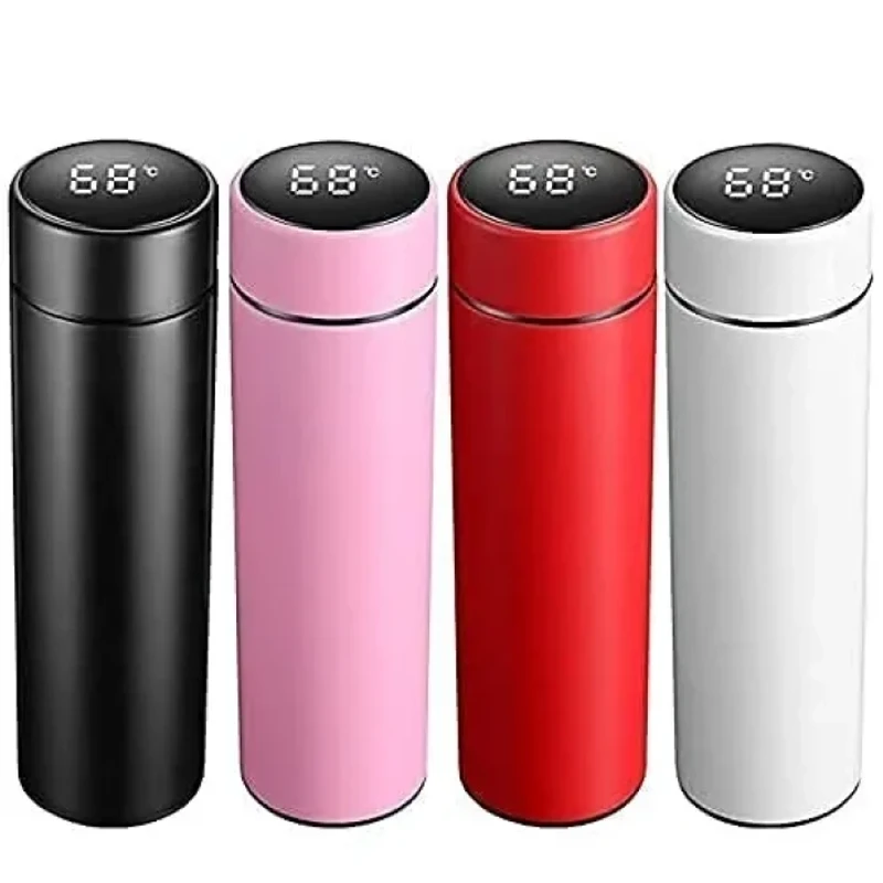 Stainless Steel Water Bottle With Automatic LED Temperature Display 500 ML