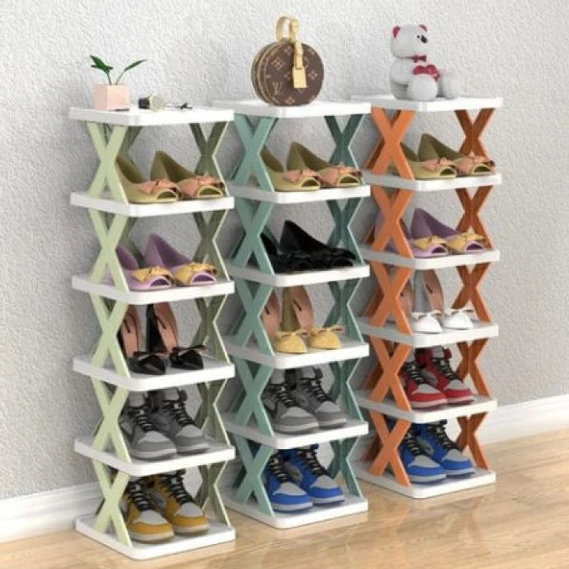 5 Layer shoe rack (Blue/White)