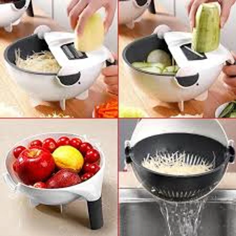 9 in 1 Wet Basket Vegetable Cutter - Image 3